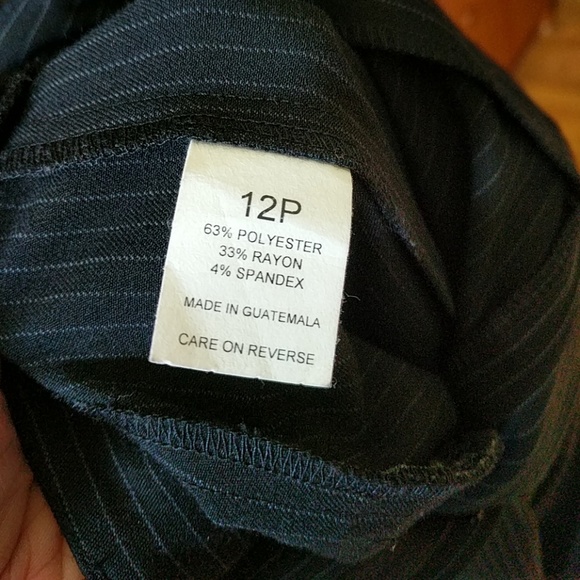 NWT Briggs New York pinstripe pants size 12 petite - Picture 5 of 6